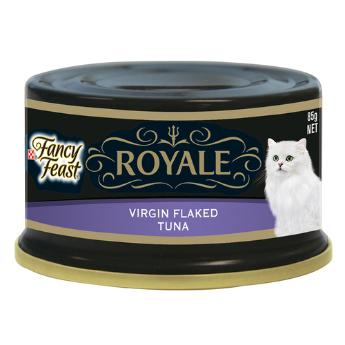 Fancy Feast Royale Wet Cat Food Virgin Flaked Tuna 85g x 24 