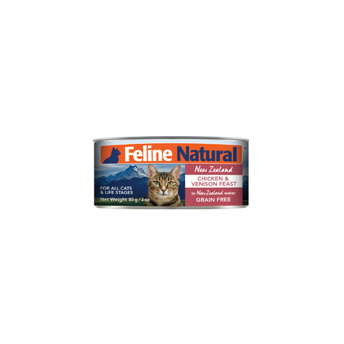 Feline Natural All Life Stages NZ Chicken & Venison Feast Cat Food 24 x 85g