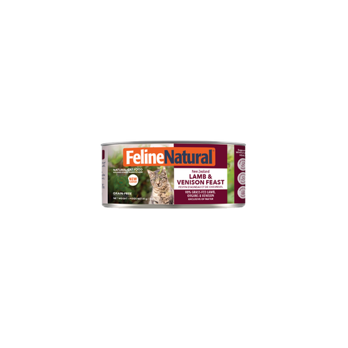 Feline Natural NZ Lamb & Venison Feast Grain-Free Canned Cat Food 24 x 85g