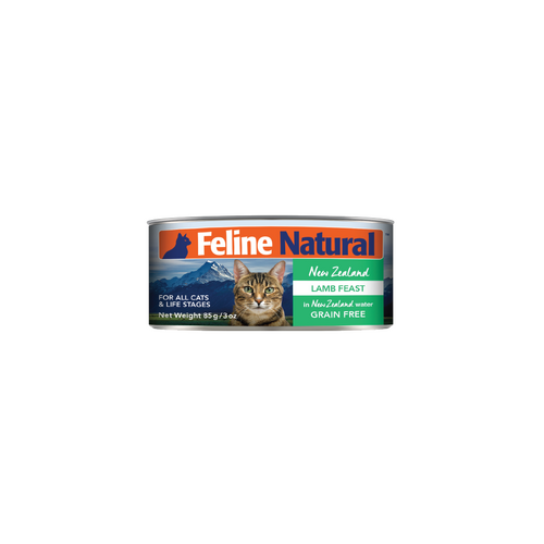 Feline Natural All Life Stages NZ Lamb Feast Canned Cat Food 24 x 85g