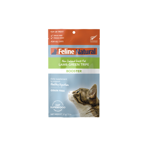 Feline Natural NZ Lamb Green Tripe Booster Grain-Free Cat Supplement 57g