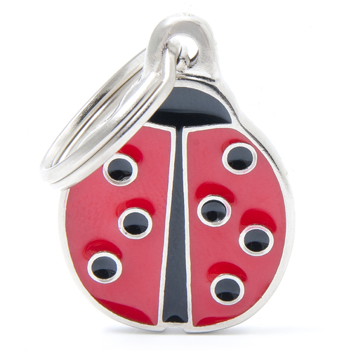 My Family Charm Ladybug Pet ID Tag Collar Accessory