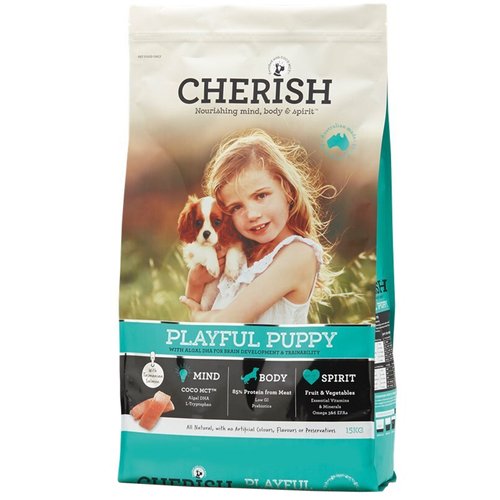 Cherish Playful Puppy Brain Development & Trainability Dry Dog Food 3kg