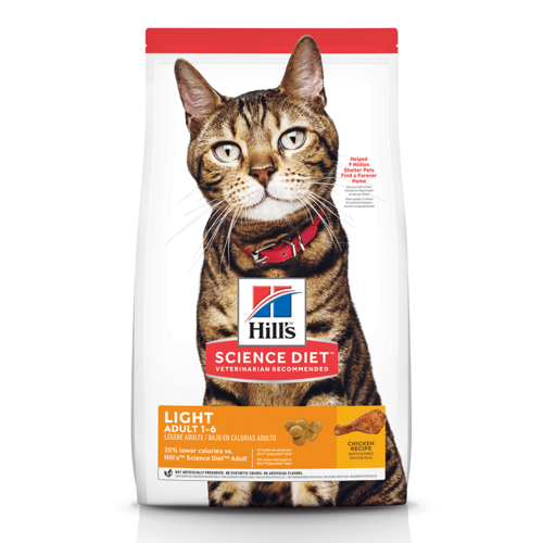 Hills Adult 1+ Light Dry Cat Food Chicken 7.26kg