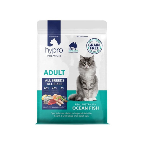 Hypro Premium Adult All Breeds Grain-Free Dry Cat Food Ocean Fish 2.5kg