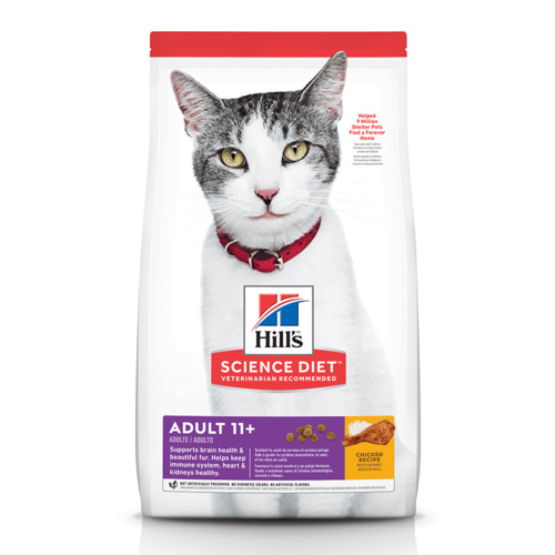 Hills Adult 11+ Age Defying Dry Cat Food Chicken 3.17kg