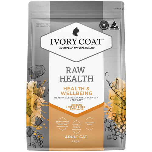 Ivory Coat Adult Raw Health Health & Wellbeing Cat Food Chicken 4kg