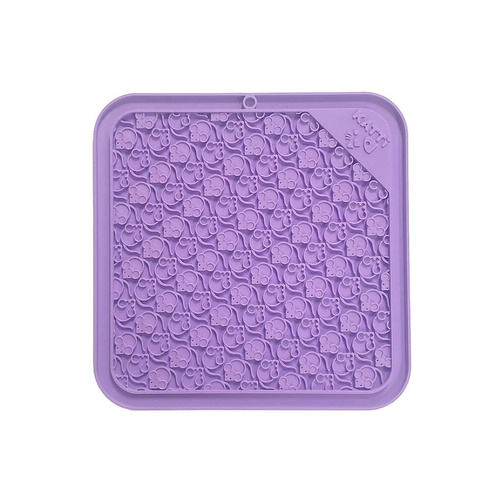 Superior Pet Katti Lickin Slow Feeder Treat Mat for Cats Mouse Purple