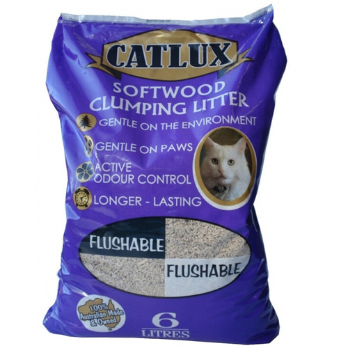 Catlux Odour Control Softwood Cat Clumping Litter 6L
