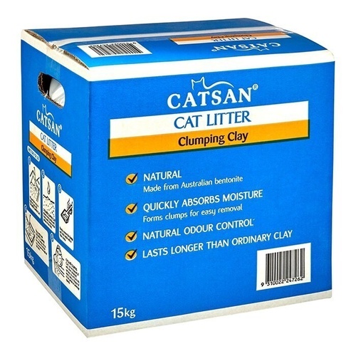 Catsan Ultra Instant Absorption Clumping Cat Litter Odour Control 15kg 