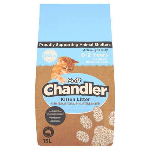 Chandler Soft Natural Australian Made Kitten Litter 15L