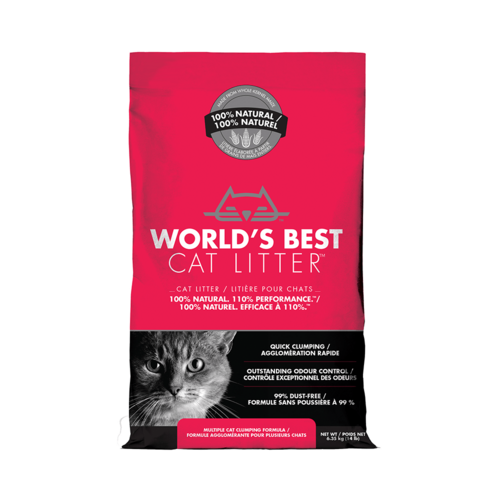 Worlds Best Cat Litter Clumping Multi-Cat Litter Odour Control 6.35kg