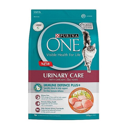 Purina One Adult 1+ Urinary Care Dry Cat Food Real Chicken 2.8kg