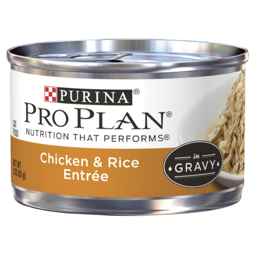 Pro Plan Adult Wet Cat Food Chicken & Rice Entrée in Gravy 24 x 85g