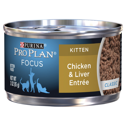 Pro Plan Focus Wet Kitten Food Chicken & Liver Entrée 24 x 85g