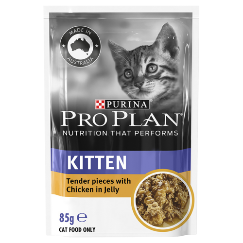 Pro Plan Wet Kitten Food Chicken Tender in Jelly 12 x 85g