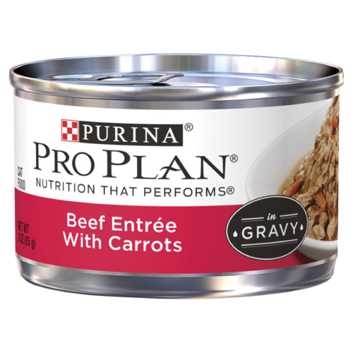 Pro Plan Savor Adult Wet Cat Food Beef Entrée w/ Carrots 24 x 85g