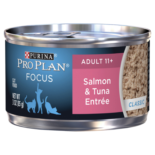 Pro Plan Focus Senior 11+ Wet Cat Food Salmon & Tuna Entrée 24 x 85g