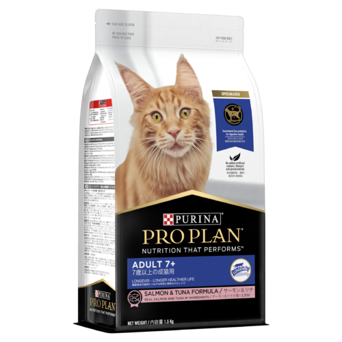 Pro Plan Adult 7+ Dry Cat Food Salmon & Tuna 1.5kg