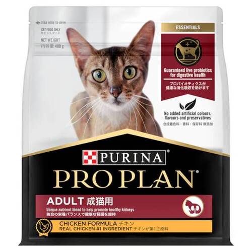 Pro Plan Adult Complete & Balanced Nutrition Dry Cat Food Chicken 400g