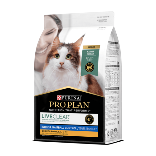 Pro Plan Adult Live Clear Indoor Hairball Control Dry Cat Food Chicken 1.5kg