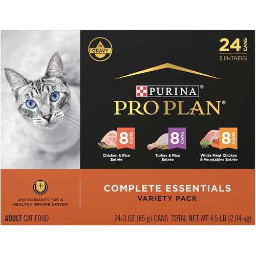 Pro Plan Adult Complete Essentials Poultry Favorites Variety Pack 24 x 85g