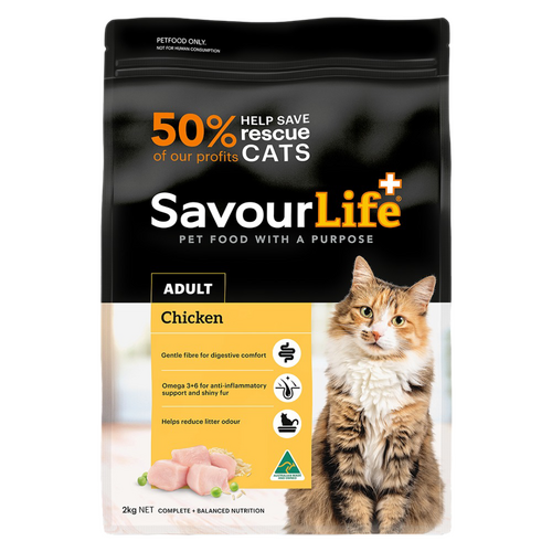 Savour Life Adult Complete & Balanced Dry Cat Food Chicken 2kg