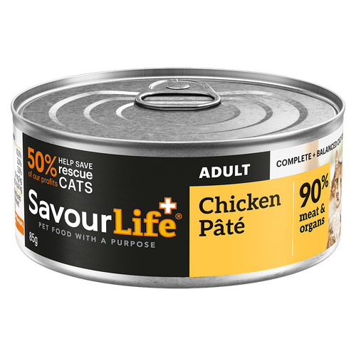 Savour Life Adult Complete & Balanced Wet Cat Food Chicken Pate 12 x 85g
