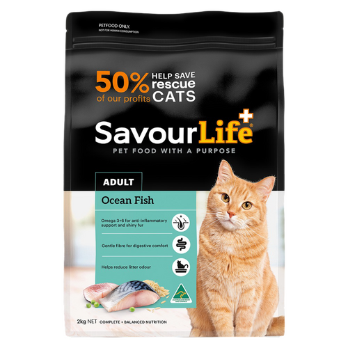 Savour Life Adult Complete & Balanced Dry Cat Food Ocean Fish 2kg