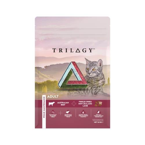 Trilogy Adult Dry Cat Food Australian Beef + New Zealand Lamb 1.8kg