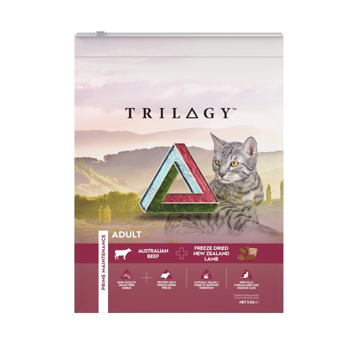 Trilogy Adult Dry Cat Food Australian Beef + New Zealand Lamb 5kg