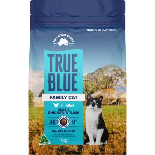 True Blue All Life Stages Family Cat Dry Cat Food Aussie Chicken & Tuna 1kg
