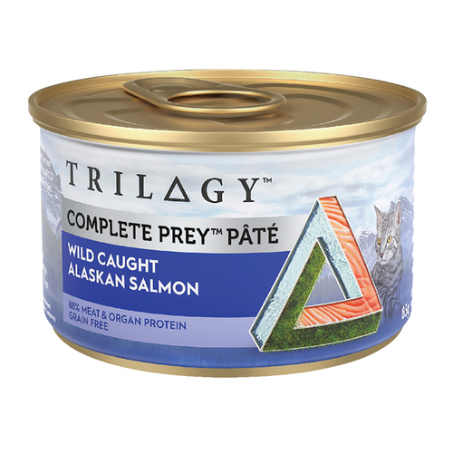 Trilogy Complete Prey Pate Grain Free Wet Cat Food Alaskan Salmon 24 x 85g