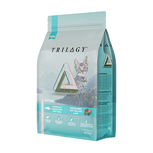 Trilogy Kitten Foundation Dry Cat Food Barramundi w/ Tuna 1.2kg