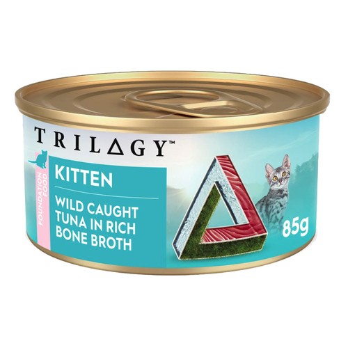 Trilogy Kitten Foundation Wet Cat Food Tuna in Bone Broth 24 x 85g