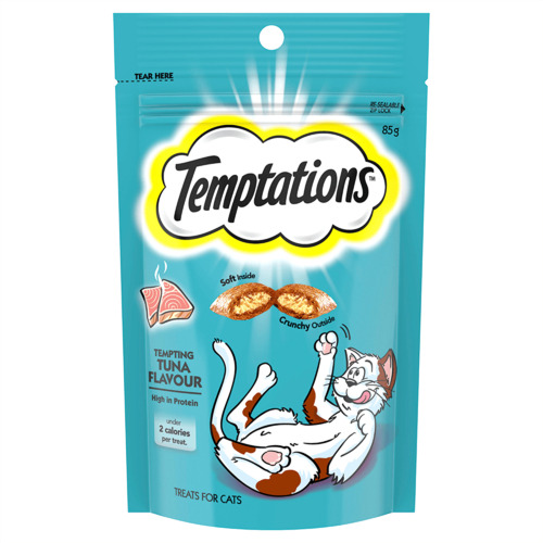 Temptations High Protein Cat Treats Tempting Tuna 6 x 85g