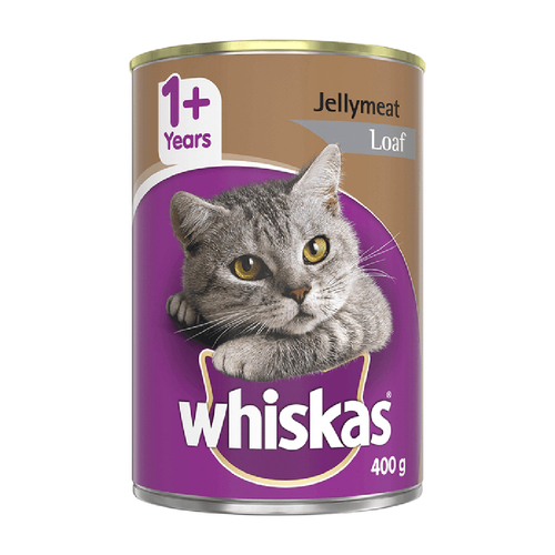 Whiskas 1+ Cat Food Jelly Fish and Meat 400g x 24