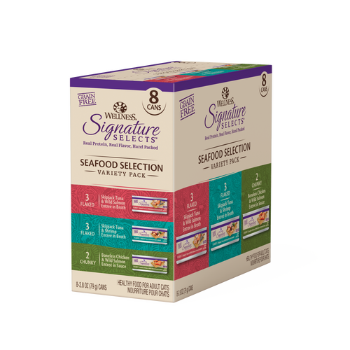 Wellness Core Signature Selects Seafood Selection Variety Pack Cat Food 8 x 79g