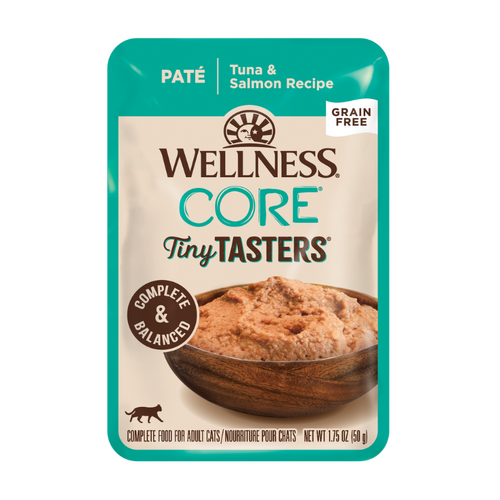 Wellness Core Tiny Tasters Wet Cat Food Pate Tuna & Salmon 12 x 50g