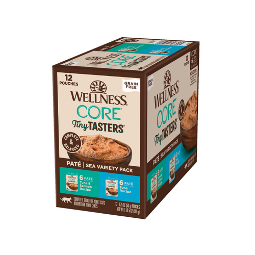 Wellness Core Tiny Tasters Seafood Pate Sea Variety Pack Wet Cat Food 12 x 50g