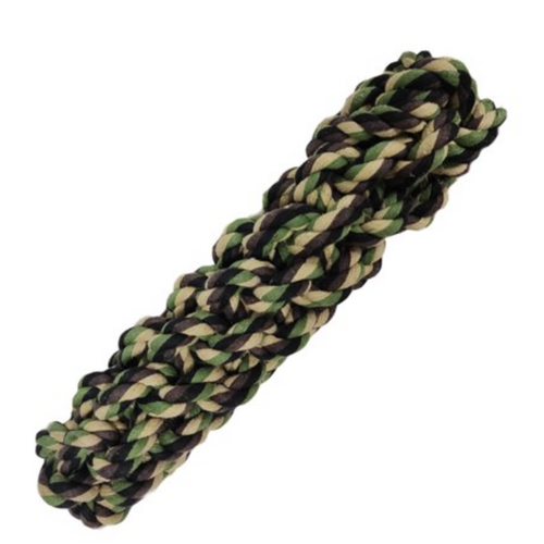 MyM8s Camo Rope Knot Bone Interactive Play Durable Dog Toy 25cm