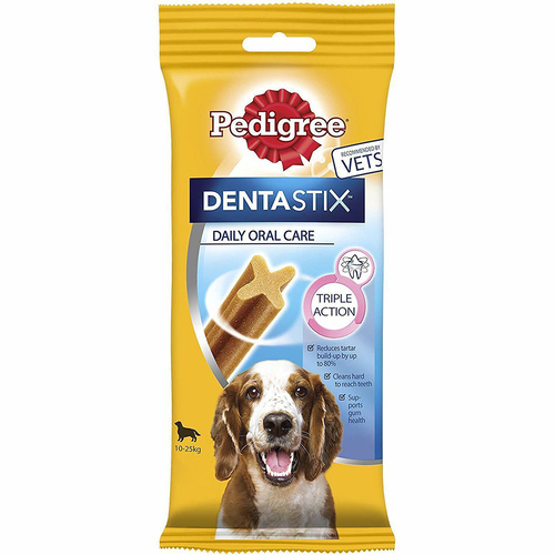 Pedigree Dentastix Medium Breed Oral Care Dog Treats 10 x 7 Pack
