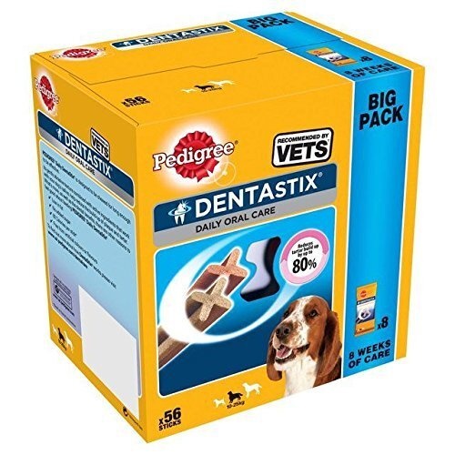 Pedigree Dentastix Medium Breed Oral Care Dog Treats 56 Pack