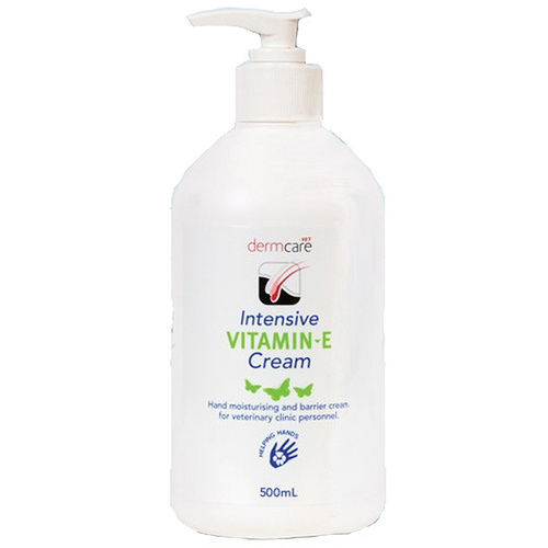 Dermcare Intensive Vitamin E Cream for Dry Sore Hands 500ml