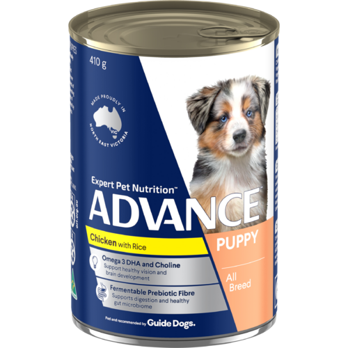 Advance Puppy Plus Growth Wet Dog Food Chicken w/ Rice 12 x 410g