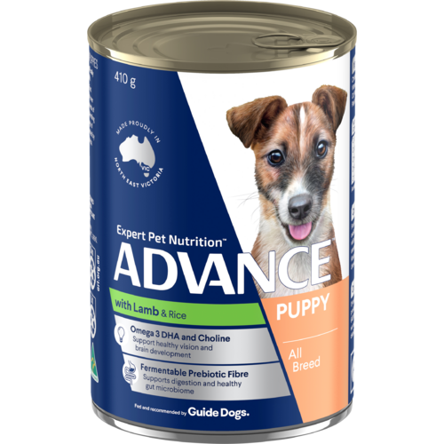 Advance Puppy Plus Growth Wet Dog Food w/ Lamb & Rice 12 x 410g