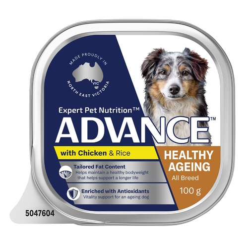 Advance Adult All Breed Healthy Age Wet Dog Food with Chicken & Rice 12 x 100g