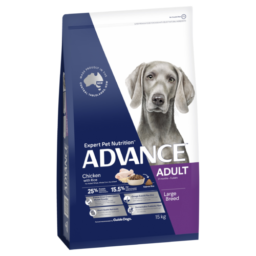 Advance Adult Large Breed Dry Dog Food Chicken w/ Rice 15kg