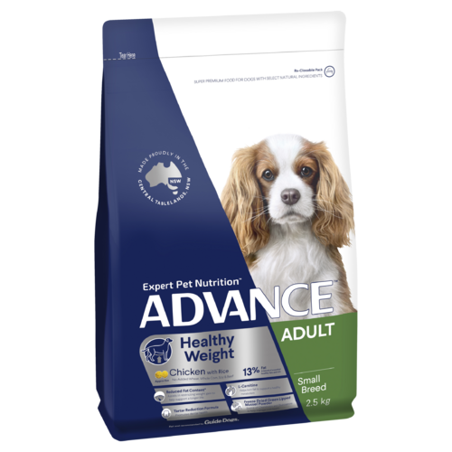 Advance Adult Small Breed Weight Control Dry Dog Food Chicken w/ Rice 2.5kg