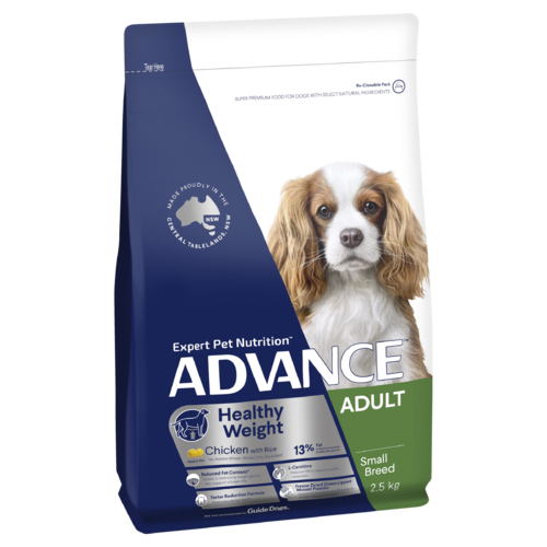 Advance Adult Small Breed Weight Control Dry Dog Food Chicken w/ Rice 2.5kg